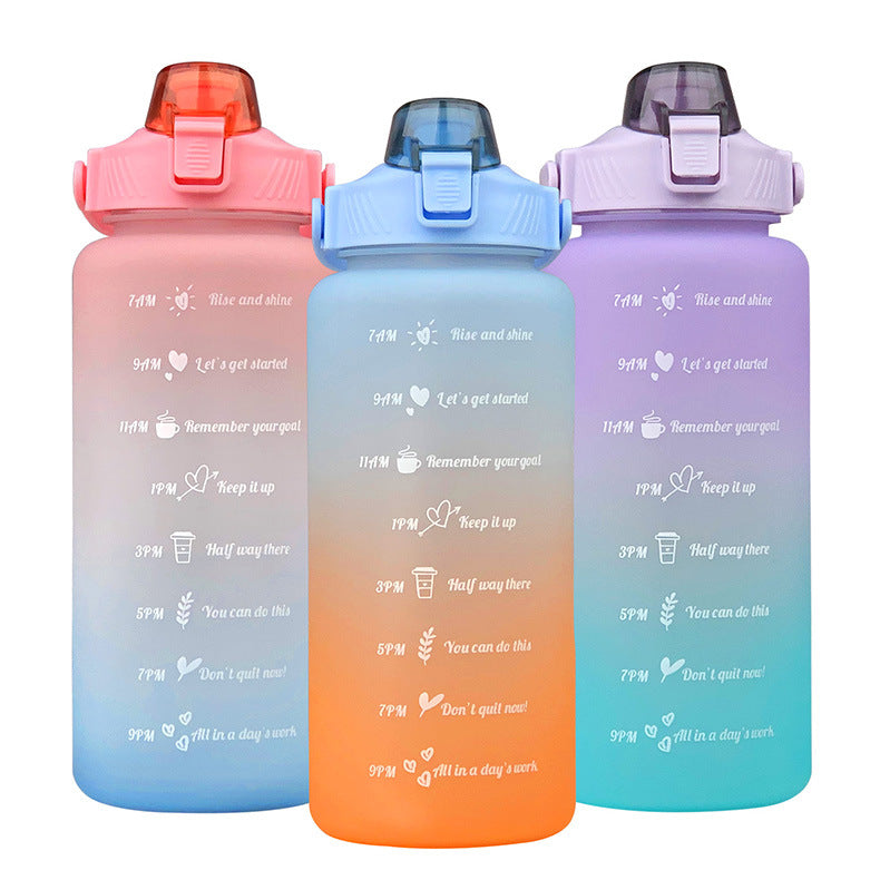 Gourde sport 2 L avec repères horaires