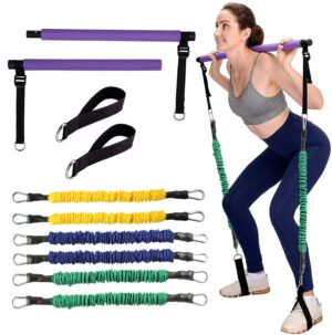 Kit barre de Pilates portable avec bandes